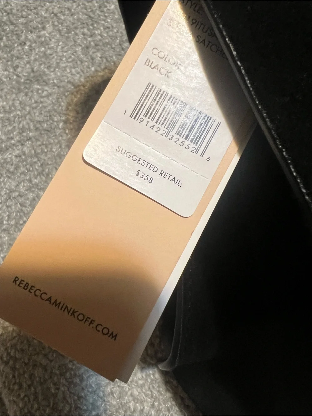 Rebecca Minkoff Black Suede Satchel Bag